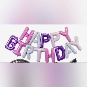 New happy birthday balloons